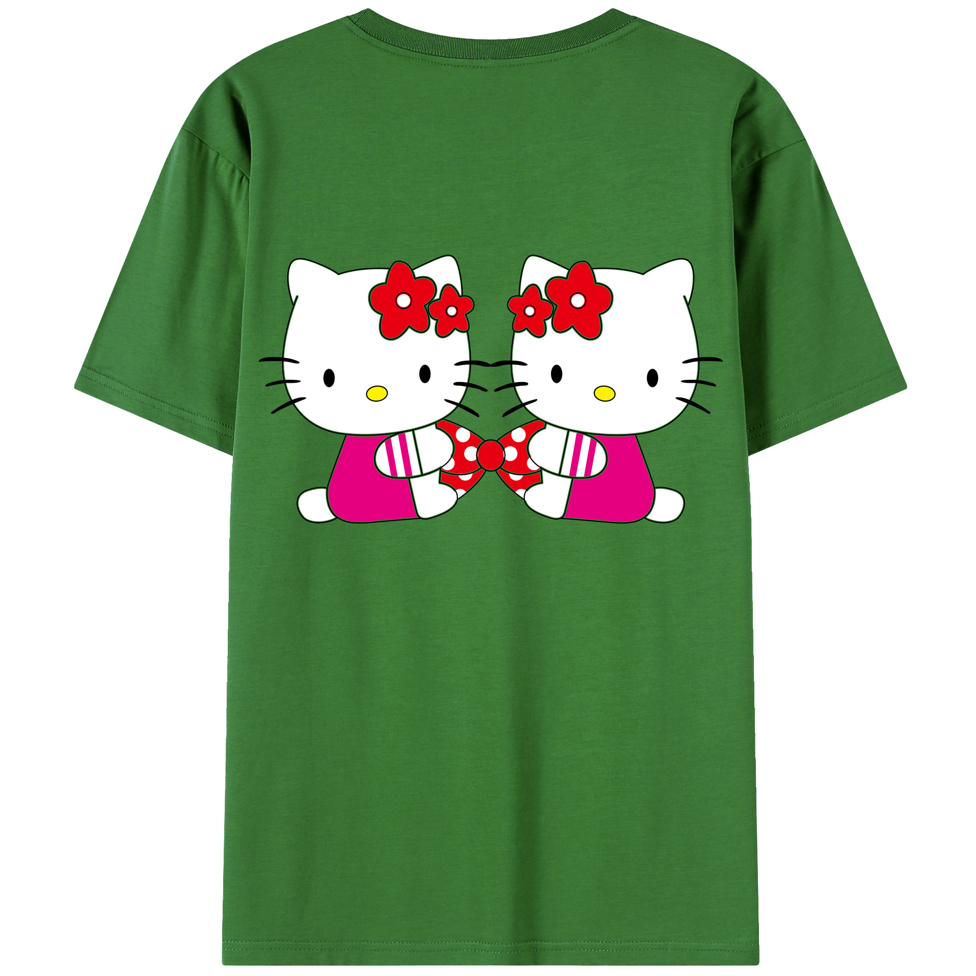（画像用） Hello Kitty ハローキティ レディース半袖Tシャツ(バックプリント)